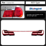 Retrofit Integrated Through Taillights For BMW 7 Series F01 F02 2009-2014, G12 Look LED Rear Lamp, Plug & Play