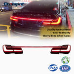 Retrofit Integrated Through Taillights For BMW 7 Series F01 F02 2009-2014, G12 Look LED Rear Lamp, Plug & Play