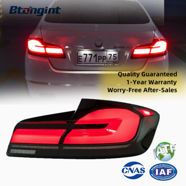 Retrofit LED Taillights For BMW 5 Series F10 F18 2011-2017, Sequential Turn Signal, Running Light, Plug & Play