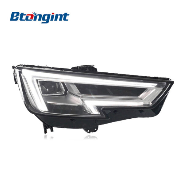 For 2017-2019 Audi A4 Headlight Assembly, Base to High Spec Upgrade, LED DRL, Sequential Turn Signal, Projector Lens