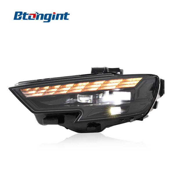 For 2017-2020 Audi A3 Headlight Assembly, Old to New Upgrade, LED DRL, Sequential Turn Signal, Projector Lens
