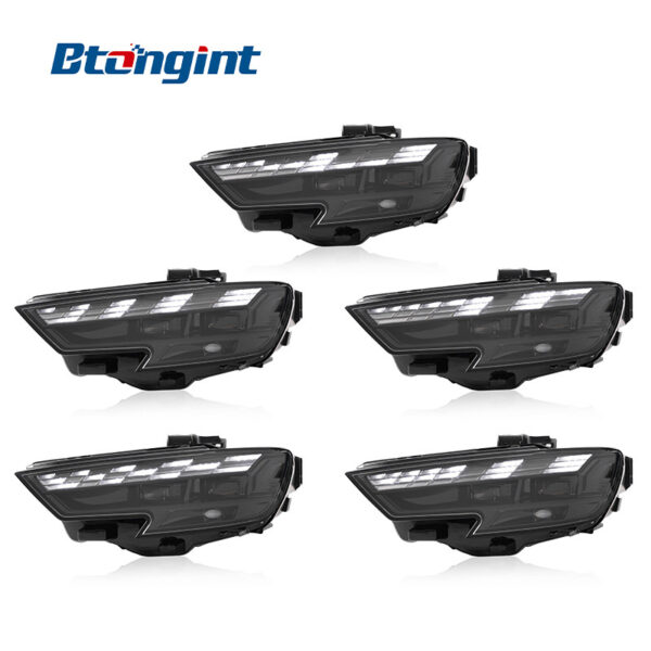 For 2017-2020 Audi A3 Headlight Assembly, Old to New Upgrade, LED DRL, Sequential Turn Signal, Projector Lens