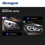 For BMW 7 Series F01 F02 2009-2014 Headlight Assembly Retrofit, Fits 730i 735i 740i
