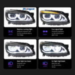 For BMW 7 Series F01 F02 2009-2014 Headlight Assembly Retrofit, Fits 730i 735i 740i