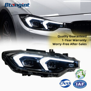 For BMW 3 Series F30 2012-2019 Headlight Assembly Retrofit, 2023 Style Double Hook LED DRL, Turn Signal & Projector Lens