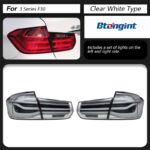 For BMW 3 Series F30 2013-2018 LED Taillight Assembly Retrofit, Sequential Turn Signal & Brake Light, In Stock