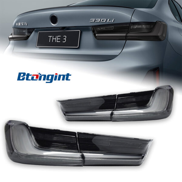 For BMW 3 Series G20 G28 2019-2024 Venom White LED Taillight Assembly, Running Light, Turn Signal & Brake Lamp