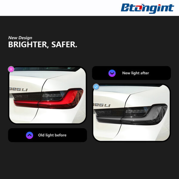 For BMW 3 Series G20 G28 2019-2024 Venom White LED Taillight Assembly, Running Light, Turn Signal & Brake Lamp