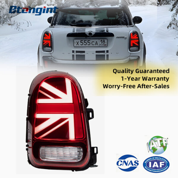 Retrofit Union Jack LED Taillights For MINI Countryman F60, Dynamic Sequential Turn Signal, Plug & Play