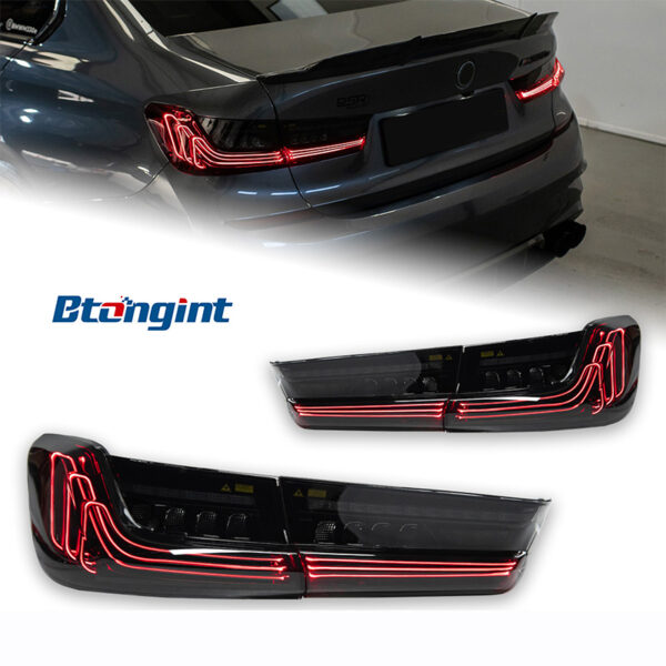 Modified CLS‑Style Laser LED Tail Light Assembly for 2019‑2023 BMW 3 Series G20 / G28 / G80, Rear Lamp with Running & Turn Signal Light