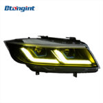 Suitable for 05‑12 BMW 3 Series E90 Headlight Assembly Modification, LED DRL, Sequential Turn Signal, Bi‑Xenon Projector Lens