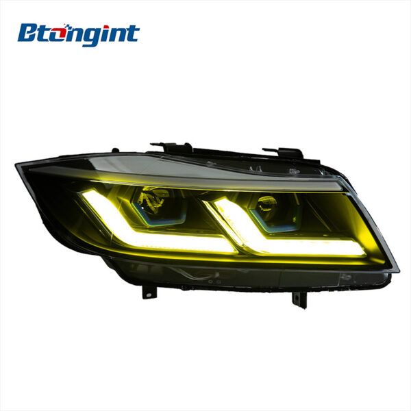 Suitable for 05‑12 BMW 3 Series E90 Headlight Assembly Modification, LED DRL, Sequential Turn Signal, Bi‑Xenon Projector Lens