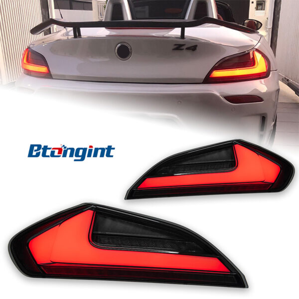 Fits 09‑16 BMW Z4 E89 Tail Light Assembly, Modified LED DRL Brake Light Rear Fog Lamp with Sequential Turn Signal