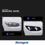 Fits 10‑13 BMW 3 Series E93 Headlight Assembly, Modified LED Projector Headlamp with DRL & Sequential Turn Signal