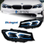 Headlight Assembly for BMW G20 G28 3 Series 320i 2019-2024, Retrofit LED Headlamp with Integrated Turn Signal.