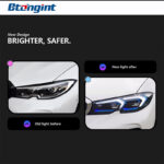 Headlight Assembly for BMW G20 G28 3 Series 320i 2019-2024, Retrofit LED Headlamp with Integrated Turn Signal.