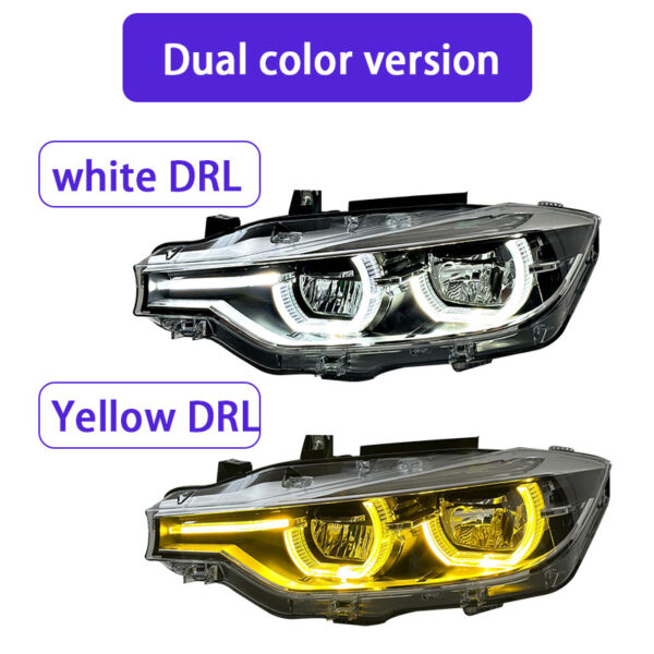 Headlight Assembly For BMW 3 Series F30 F35 2013-2018, Upgrade To New Style Spoon LED Headlights.