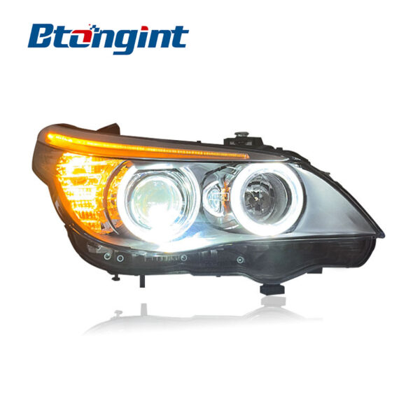 Headlight Assembly For BMW 5 Series E60 520 523 525 530, Modified LED Headlamp With Projector Lens