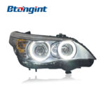 Headlight Assembly For BMW 5 Series E60 520 523 525 530, Modified LED Headlamp With Projector Lens