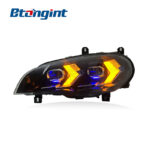 LED Headlight Assembly For BMW X5 E70 2007-2013, New Arrow Dual Mode DRL Front Headlamp Upgrade.