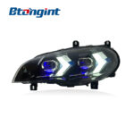 LED Headlight Assembly For BMW X5 E70 2007-2013, New Arrow Dual Mode DRL Front Headlamp Upgrade.