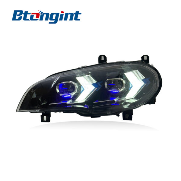 LED Headlight Assembly For BMW X5 E70 2007-2013, New Arrow Dual Mode DRL Front Headlamp Upgrade.