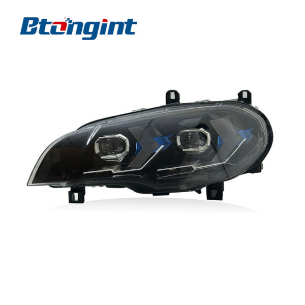LED Headlight Assembly For BMW X5 E70 2007-2013, New Arrow Dual Mode DRL Front Headlamp Upgrade.