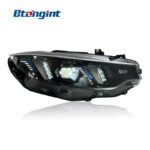 Laser Fang Two-Tone DRL Headlight Assembly For BMW 4 Series F32 2013-2020, Sequential Turn Signal.