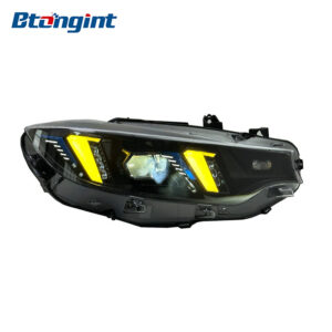 Laser Fang Two-Tone DRL Headlight Assembly For BMW 4 Series F32 2013-2020, Sequential Turn Signal.