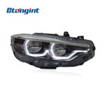 GTS Spoon LED Headlights Assembly Compatible with BMW 4 Series F32 F82 F36 2014-2019, Bi-LED Projector DRL.