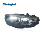 GTS Spoon LED Headlights Assembly Compatible with BMW 4 Series F32 F82 F36 2014-2019, Bi-LED Projector DRL.