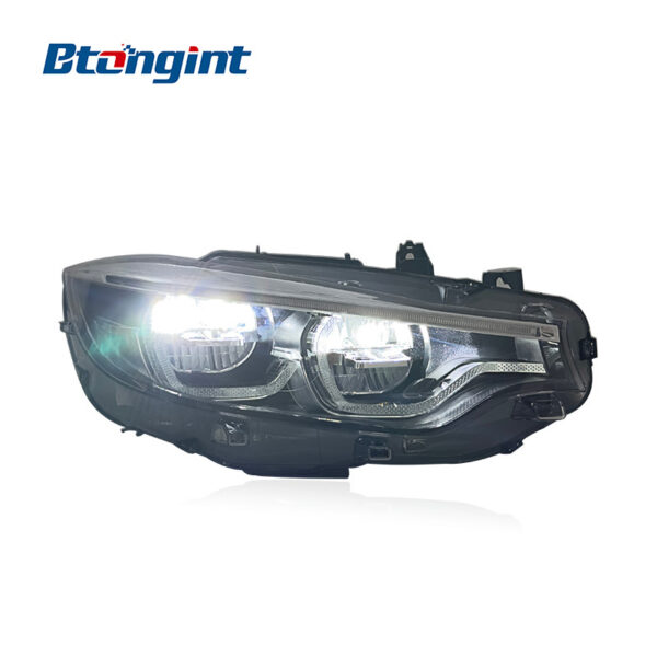 GTS Spoon LED Headlights Assembly Compatible with BMW 4 Series F32 F82 F36 2014-2019, Bi-LED Projector DRL