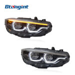 GTS Spoon LED Headlights Assembly Compatible with BMW 4 Series F32 F82 F36 2014-2019, Bi-LED Projector DRL