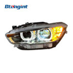 High Spec LED Headlights Assembly Compatible with BMW 1 Series F20 2015-2018, DRL Projector With Turn Signal.