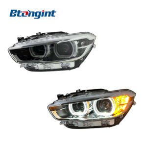 High Spec LED Headlights Assembly Compatible with BMW 1 Series F20 2015-2018, DRL Projector With Turn Signal.