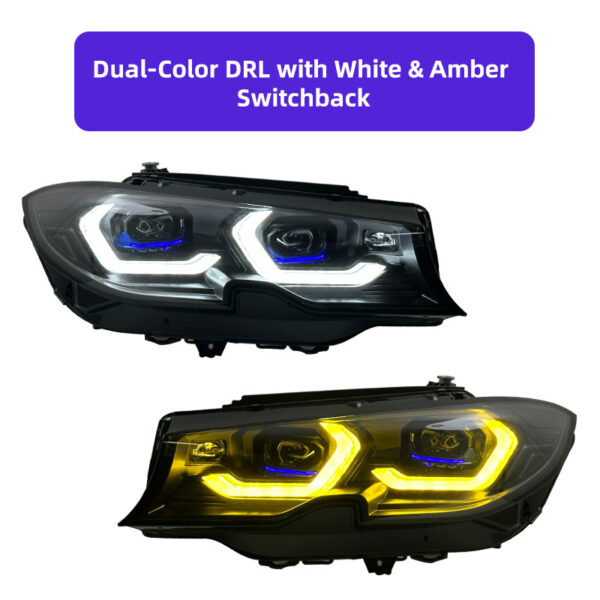 For 2019-2021 BMW 3 Series G20 G28 Laser Headlight Assembly, New LED Spoon Headlamp Upgrade.