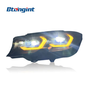 For 2019-2021 BMW 3 Series G20 G28 Laser Headlight Assembly, New LED Sun Spoon Headlamp Upgrade