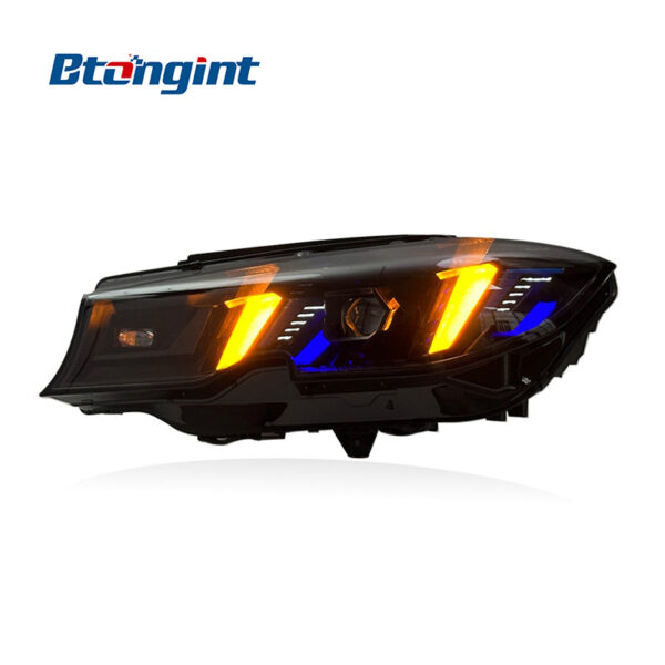 For 2019-2021 BMW 3 Series G20 G28 Laser Headlight Assembly, Fangs Style LED Headlamp Upgrade.