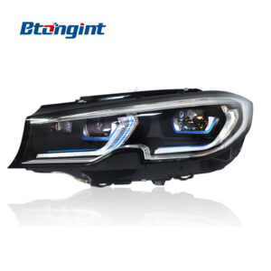 For 2019-2021 BMW 3 Series G20 G28 Laser Headlight Assembly, High Configuration LED Spoon Headlamp Upgrade