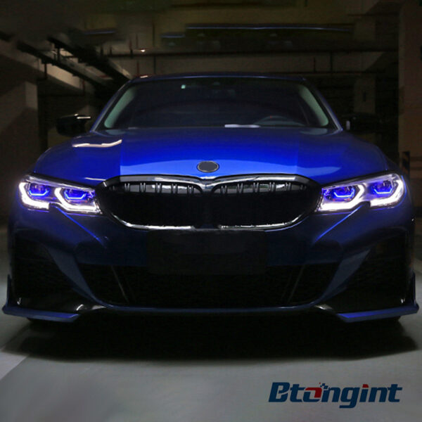 For 2019-2021 BMW 3 Series G20 G28 Laser Headlight Assembly, High Configuration LED Spoon Headlamp Upgrade