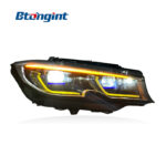 For 2019-2022 BMW 3 Series G20 G28 Headlight Assembly, High Configuration Laser Bi-color Headlamp Upgrade