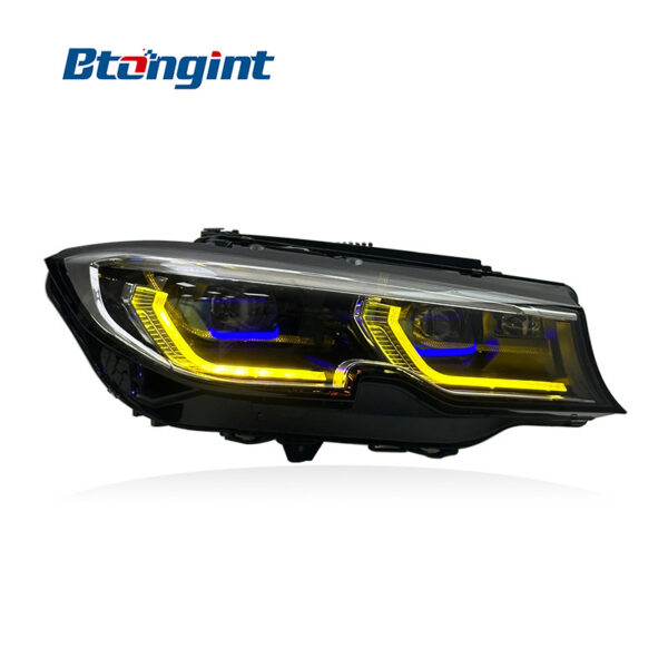 For 2019-2022 BMW 3 Series G20 G28 Headlight Assembly, High Configuration Laser Bi-color Headlamp Upgrade