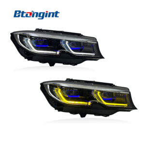 For 2019-2022 BMW 3 Series G20 G28 Headlight Assembly, High Configuration Laser Bi-color Headlamp Upgrade