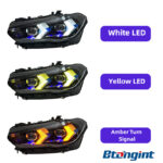 For 2019-2022 BMW X5 G05 Headlight Assembly, LED Laser Lens with New DRL & Turn Signal Upgrade
