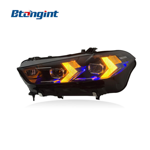 For 2019-2025 BMW X5 G05 Headlight Assembly, New Arrow LED DRL & Turn Signal Lens Headlamp Upgrade