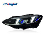 For 2021-2024 BMW 4 Series G22 G82 Headlight Assembly, M4 Fangs Style LED Bi-color Headlamp Upgrade