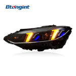 For 2021-2024 BMW 4 Series G22 G82 Headlight Assembly, M4 Fangs Style LED Bi-color Headlamp Upgrade
