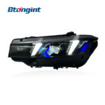 For 2023-2024 BMW 3 Series G20 Headlight Assembly, Fangs Style Bi-color LED Laser Headlamp Upgrade