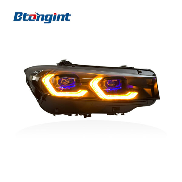 For 2023-2024 BMW 3 Series G20 Laser Headlight Assembly, Bi-color LED DRL Headlamp Upgrade