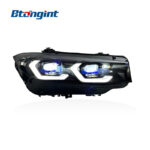 For 2023-2024 BMW 3 Series G20 Laser Headlight Assembly, Bi-color LED DRL Headlamp Upgrade